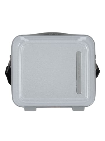 Logoduck + Glitter Beautycase 28.5 cm glitter silver