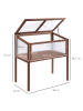 Outsunny Hochbeet 90L x 50B x 93H cm Braun