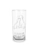 Mr. & Mrs. Panda Wasserglas Hunde Liebe mit Spruch in Transparent