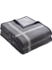 LOOKS by Wolfgang Joop Jacquard, Baumwollmischung Wohndecke 2er-Pack in grau