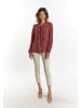 Albee Women Schluppenbluse in Rot Mehrfarbig