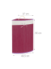relaxdays 2 x Eckwäschekorb in Violett - (B)49,5 x (H)65 x (T)37 cm