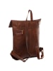 SID & VAIN Leder-Rucksack Leder Backpack Herren CLAY in braun