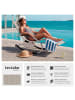 tectake ergonomische Sonnenliege, Belastbarkeit 120 kg, 62 x 146 x 92 cm