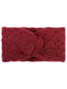 styleBREAKER Strick Stirnband in Bordeaux-Rot
