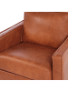 Beliani Sessel VIND in Braun/Silber - (W) 79 x (H) 82 x (L) 85 cm