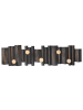 Beliani Wandgarderobe ZILLAH in Schwarz/Gold - (W) 82 x (H) 21 x (L) 9 cm