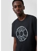 QS T-Shirt in 99D0_schwarz