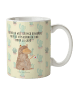 Mr. & Mrs. Panda Kaffeetasse Alpaka Fahne mit Spruch in Kaktus Grün
