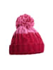 Yuhu Wintermütze mit Fleecefutter, Strick-Mütze mit Bommel für Damen in Pink