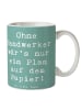 Mr. & Mrs. Panda Keramtiktasse Spruch Handwerker Lebensart mit S... in Meeresbrise