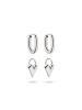 Tamaris Creolen Edgy Heart in silber