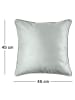 JACK Dekokissen 45x45cm Samt inkl. Füllung Einfarbig in Hellgrau
