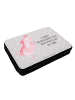 Mr. & Mrs. Panda Bleistiftetui Axolotl Tanzen mit Spruch in Grau Pastell