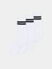 Erlich Textil  3er Pack Andi Sportsocke aus Bio-Baumwolle in weiß/schwarz