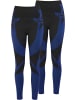 normani 2 x Thermounterhose Lange Skiunterwäsche Unisex in Schwarz/Blau