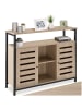 tectake TV-Schrank, höhenverstellbare Kunststofffüße, 100 x 37 x 82 cm