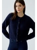 Oui ILAYA Strickjacke in Dark Blue