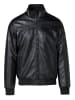 KOROSHI Kunstlederjacke in SCHWARZ