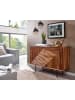 KADIMA DESIGN Sideboard | Sheesham/Metall, 100x71x40cm, 2 Türen
