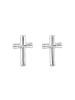 Elli Ohrringe 925 Sterling Silber Kreuz in Silber