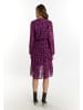faina Damen Kleid Mit Leoprint in Flieder Leo