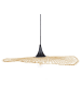 Beliani Pendelleuchten FLOYD in Braun/Schwarz - (W) 62 x (H) 128 x (L) 62 cm