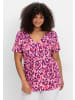 sheego by Joe Browns T-Shirt in pink-gemustert