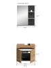 ebuy24 Badmöbelset Canu Eiche 63 x 34 cm