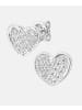 Diamant L'éternel Ohrringe aus 750 Weißgold mit Diamant Herz-Design