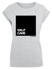 F4NT4STIC T-Shirt SELF CARE SHORT SLEEVE TEE in grau meliert