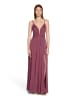 Vera Mont Abendkleid mit Lurexfaden in Grey/Dark Red