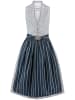 Stockerpoint Midi Dirndl "Leonie' in grau-blau