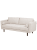 Beliani 3-tlg 3-Sitzer Sofa NURMO in Beige/Braun