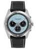 Jacques Lemans Herrenuhr Chronograph Melbourne 10 Bar Wasserdicht Blau / Schwarz / Silber