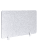 Beliani Schreibtischtrennwand SPLIT in Grau - (W) 120 x (H) 50 x (L) 1 cm