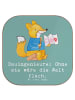 Mr. & Mrs. Panda Glas-Untersetzer Bauingenieur Held mit Spruch in Meeresbrise