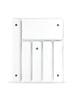 relaxdays 2 x Besteckkasten in Weiß/Anthrazit- (B)32,5 x (H)5 x (T)40,5 cm