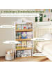 COSTWAY Bücherregal Kinder in Hausform 61 x 15 x 130 cm in Weiß