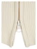 Urban Classics Urban Classics Damen Ladies Cropped Rib Knit Zip Cardigan in whitesand