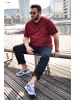 Men Plus Hose in navy blau