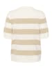 Kaffe Strickpullover KAlizza Regular fit in Chalk/Feather Grey Bold Stripe