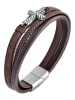 Adeliás Unisex Armband – Lederarmband aus Leder 23 cm in braun