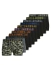 Jack & Jones Boxershort 10er Pack in Schwarz/Grün/Blau