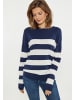 usha BLUE LABEL Damen Pullover in Marine Weiss