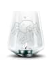 Mr. & Mrs. Panda Gravur Glas Spinne Agathe Teddy ohne Spruch in Transparent