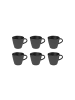 Villeroy & Boch 6er Set Kaffeetasse Manufacture Rock in 150 ml in schwarz