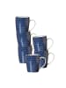 Ritzenhoff & Breker 6er Set Henkelbecher Royal Reiko 350 ml blau-weiß in blau-weiß