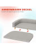Pawhut Hundesofa Grau 98L x 67B x 25H cm