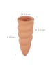 relaxdays 10 x Tonkegel in Terracotta  - (H)11,5 x Ø 4,5 cm